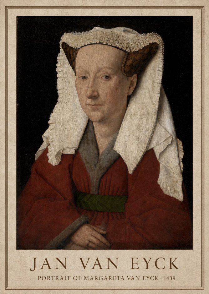Jan van Eyck Portrait of Margareta Van Eyck No1 - Juliste