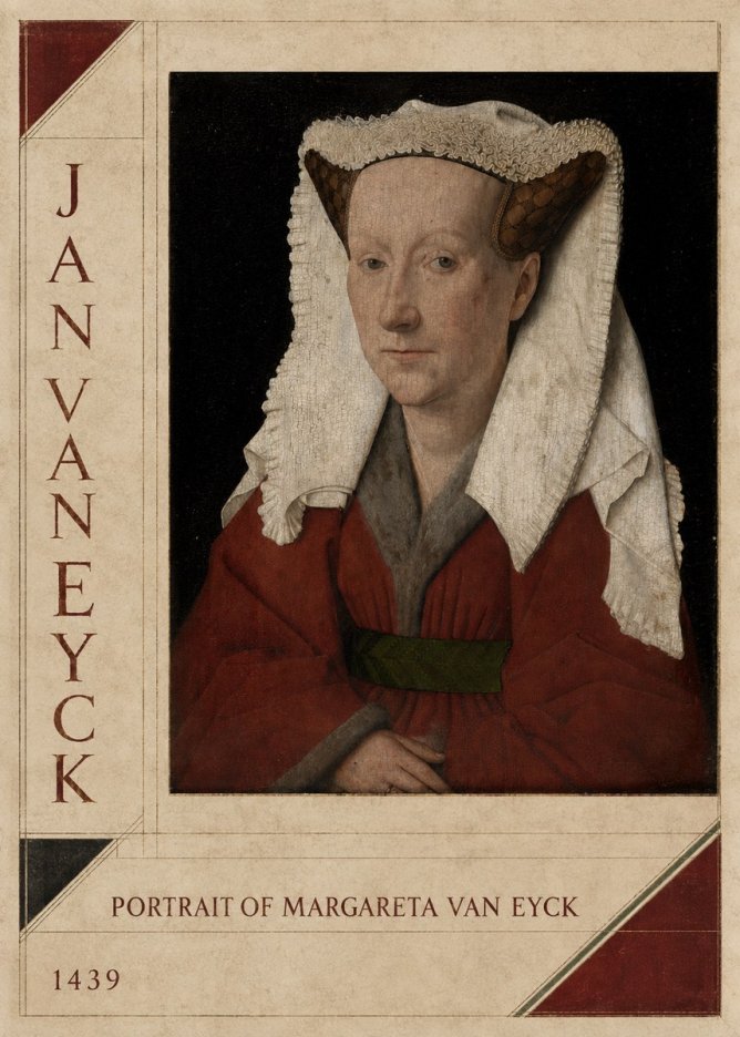 Jan van Eyck Portrait of Margareta Van Eyck No2 - Juliste