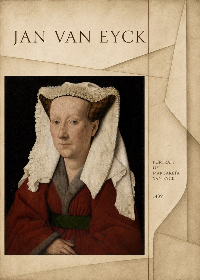 Jan van Eyck Portrait of Margareta Van Eyck No4 - Juliste