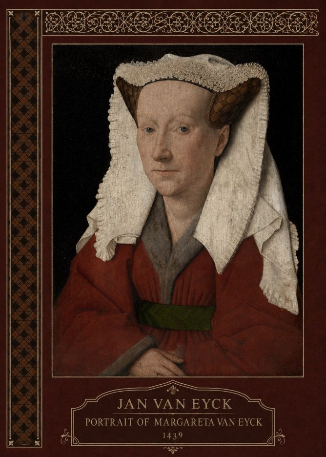 Jan van Eyck Portrait of Margareta Van Eyck No6 - Juliste
