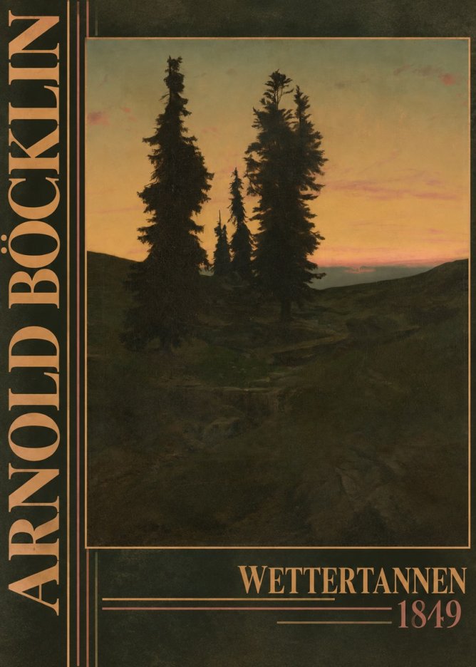 Arnold Böcklin Wettertannen No5 - Juliste