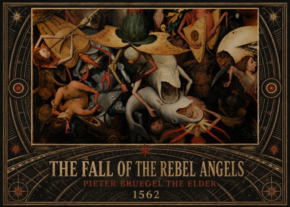 Pieter Bruegel The Fall of the Rebel Angels VI No5 - Juliste
