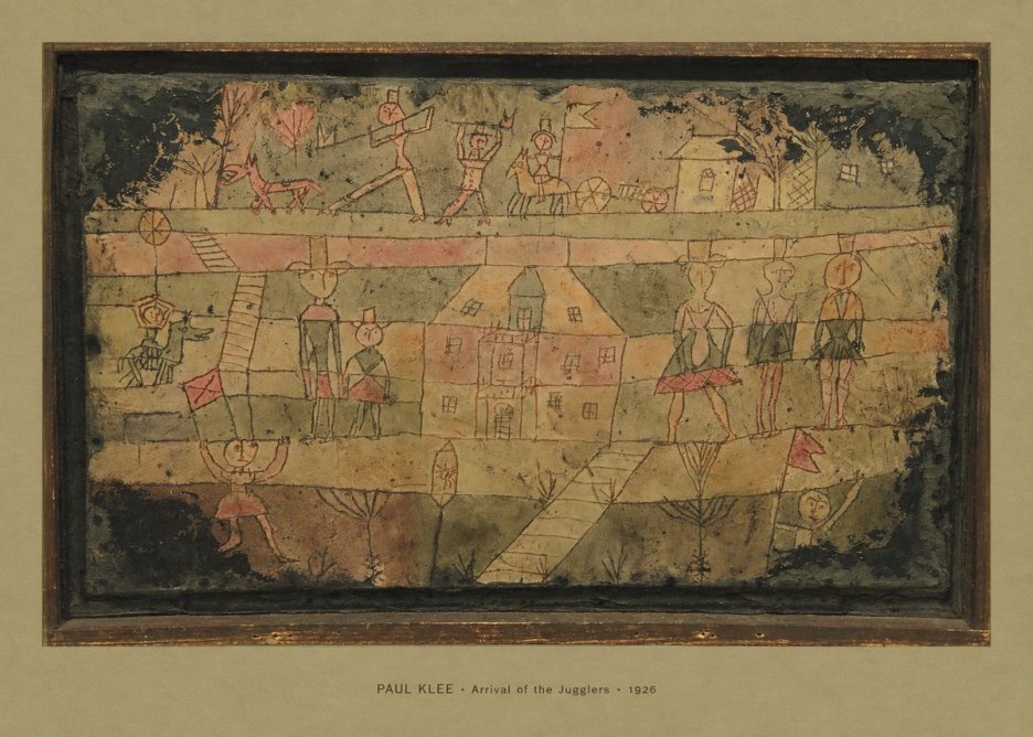 Paul Klee Arrival of the Jugglers No4 - Juliste