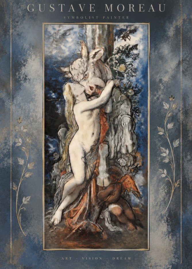Gustave Moreau Europe and the Bull No5 - Juliste