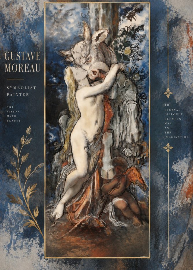 Gustave Moreau Europe and the Bull No6 - Juliste