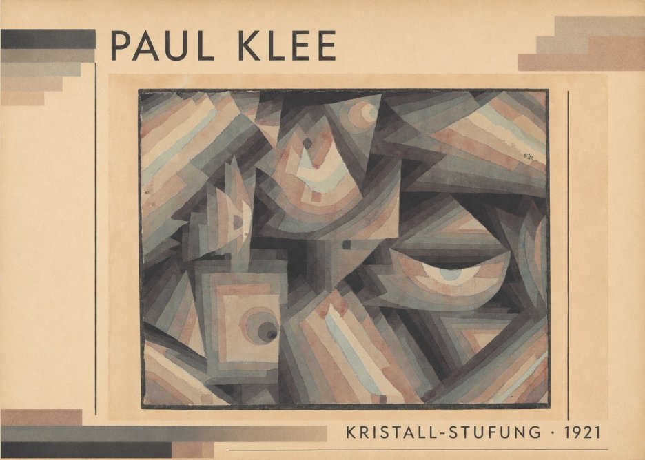 Paul Klee Kristall-stufung II No1 - Juliste