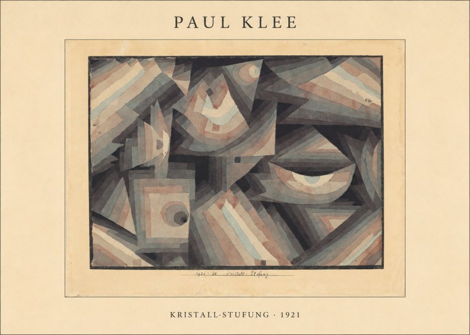 Paul Klee Kristall-stufung II No4 - Juliste
