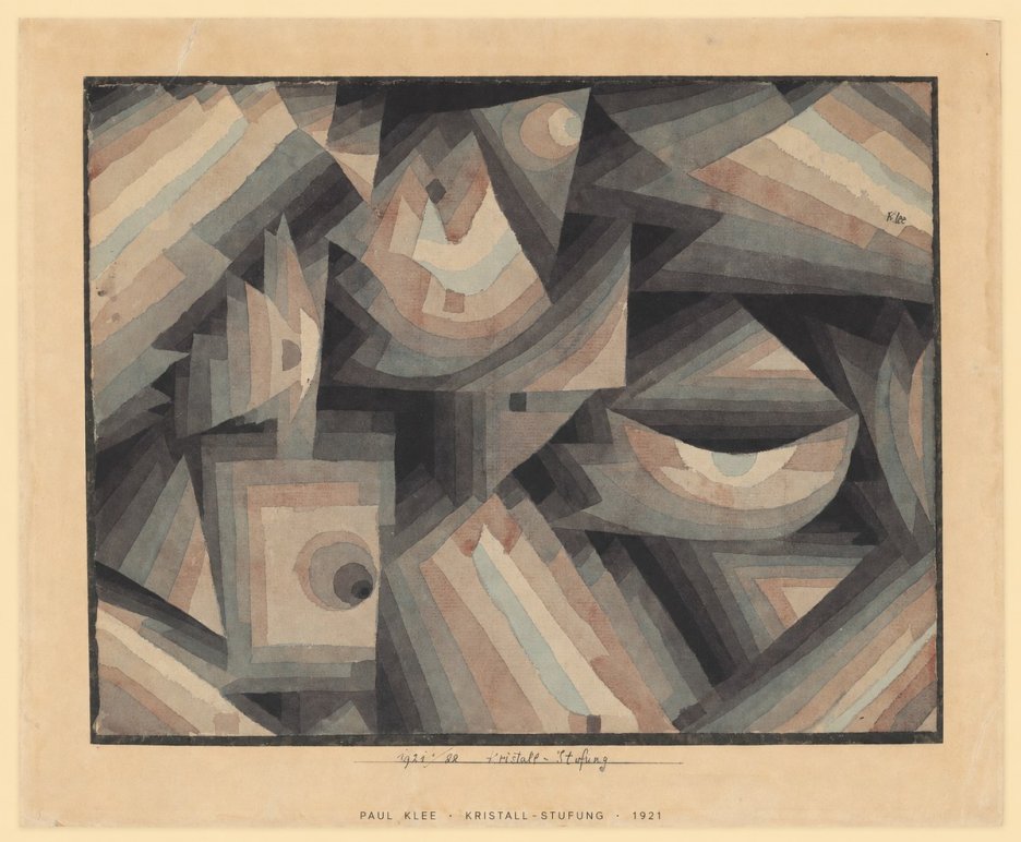 Paul Klee Kristall-stufung II No6 - Juliste