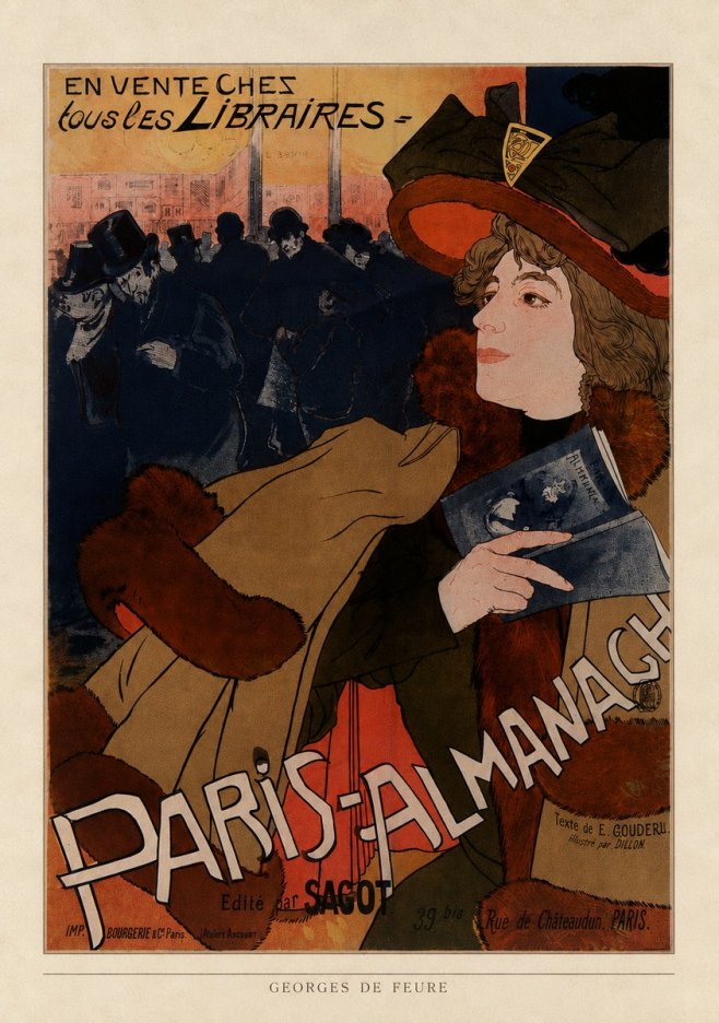 Georges de Feure Paris-almanach IV No4 - Juliste
