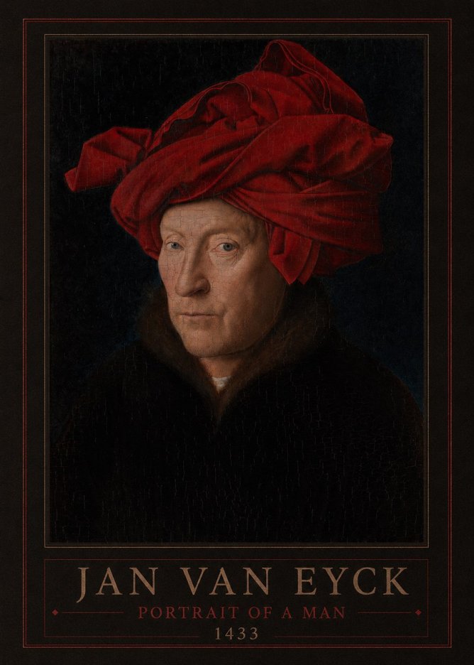 Jan van Eyck Portrait of a Man IV No1 - Juliste
