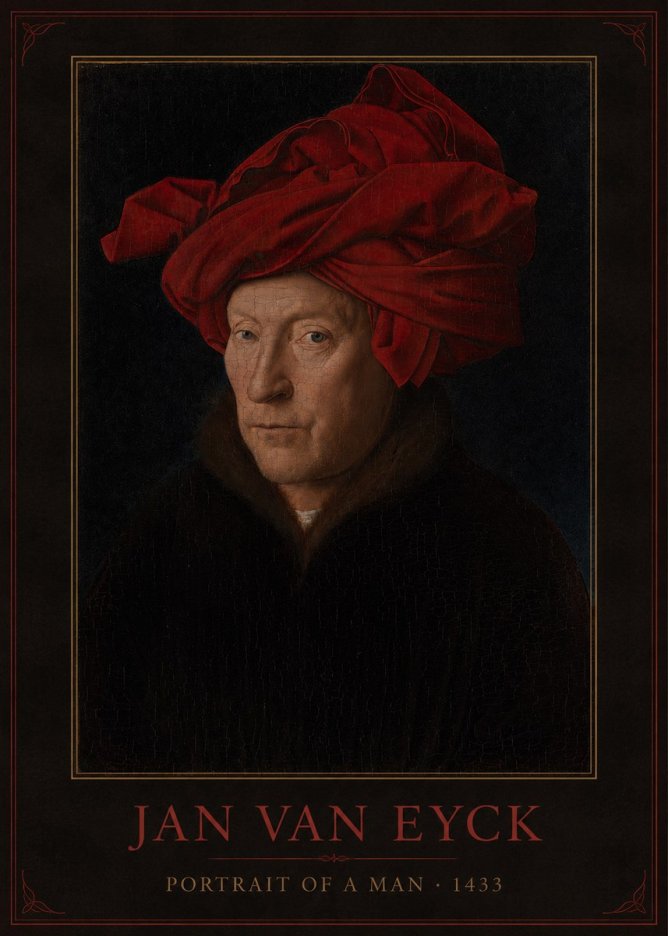 Jan van Eyck Portrait of a Man IV No3 - Juliste