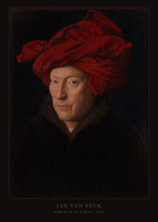 Jan van Eyck Portrait of a Man IV No5 - Juliste