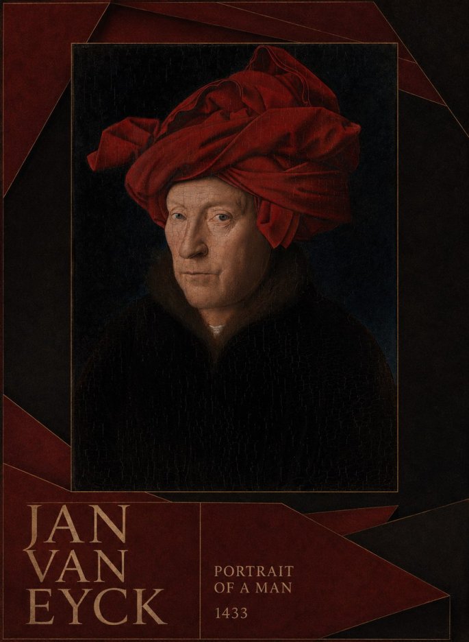 Jan van Eyck Portrait of a Man IV No6 - Juliste