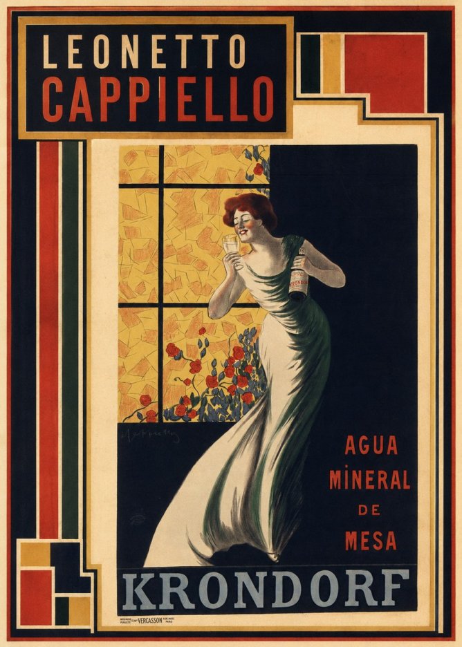 Leonetto Cappiello Agua Mineral De Mesa Krondorf No3 - Juliste
