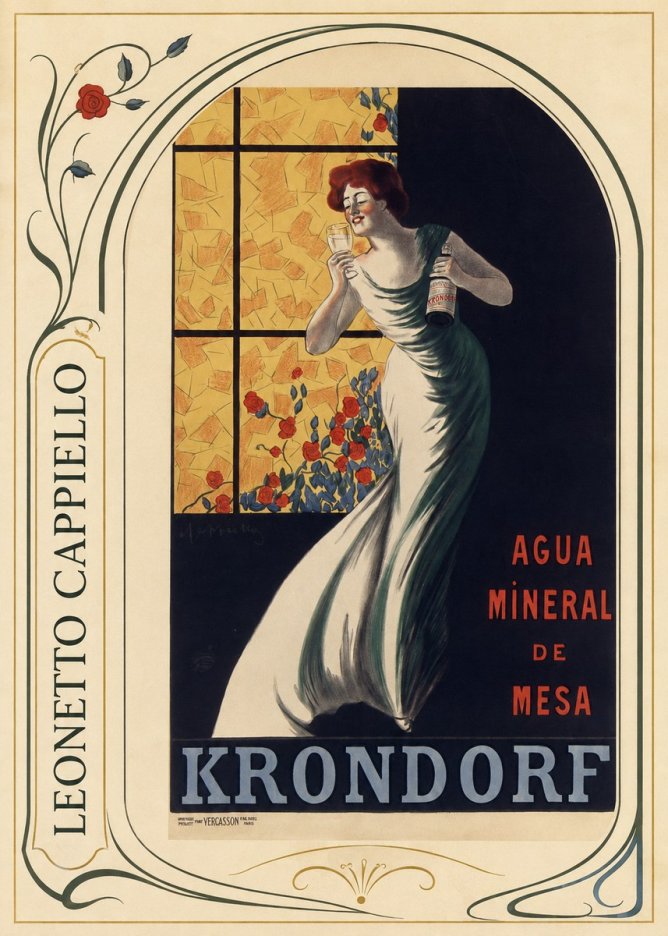 Leonetto Cappiello Agua Mineral De Mesa Krondorf No4 - Juliste