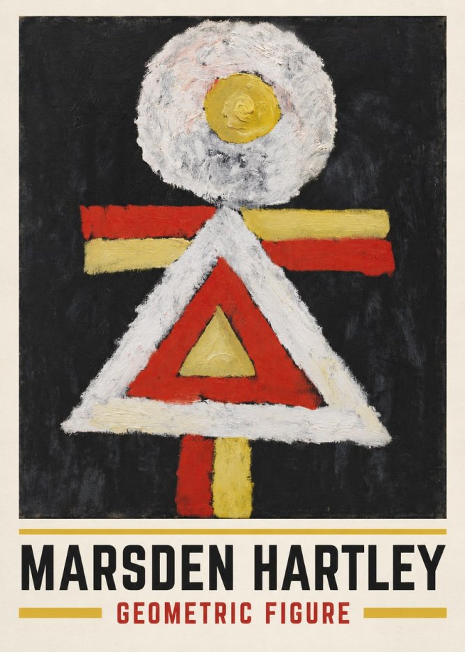 Marsden Hartley Geometric Figure No3 - Juliste