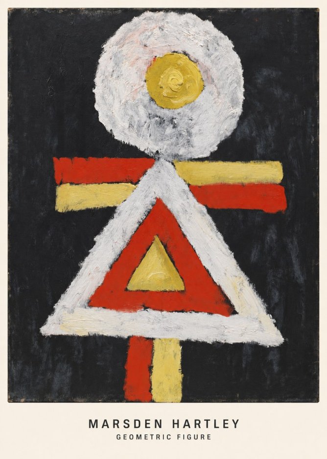 Marsden Hartley Geometric Figure No6 - Juliste