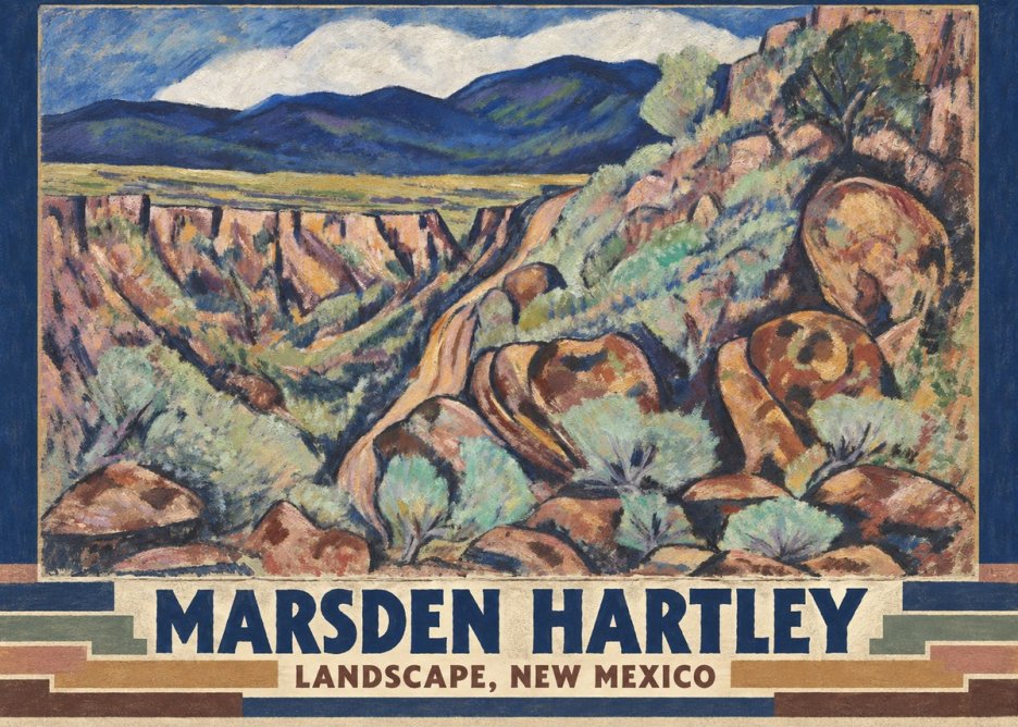 Marsden Hartley Landscape, New Mexico No3 - Juliste