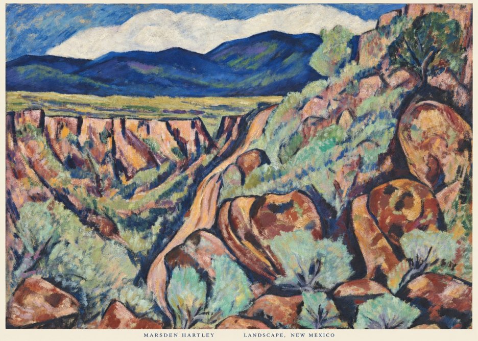 Marsden Hartley Landscape, New Mexico No6 - Juliste
