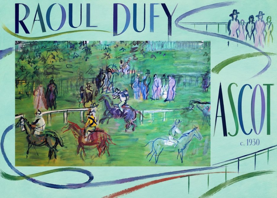 Raoul Dufy Ascot No6 - Juliste