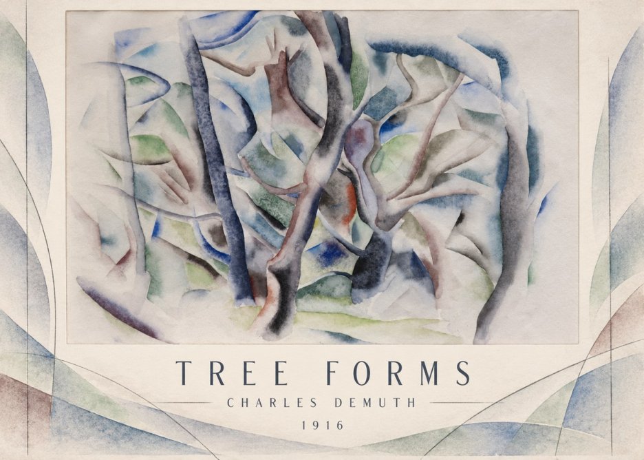 Charles Demuth Tree Forms No3 - Juliste