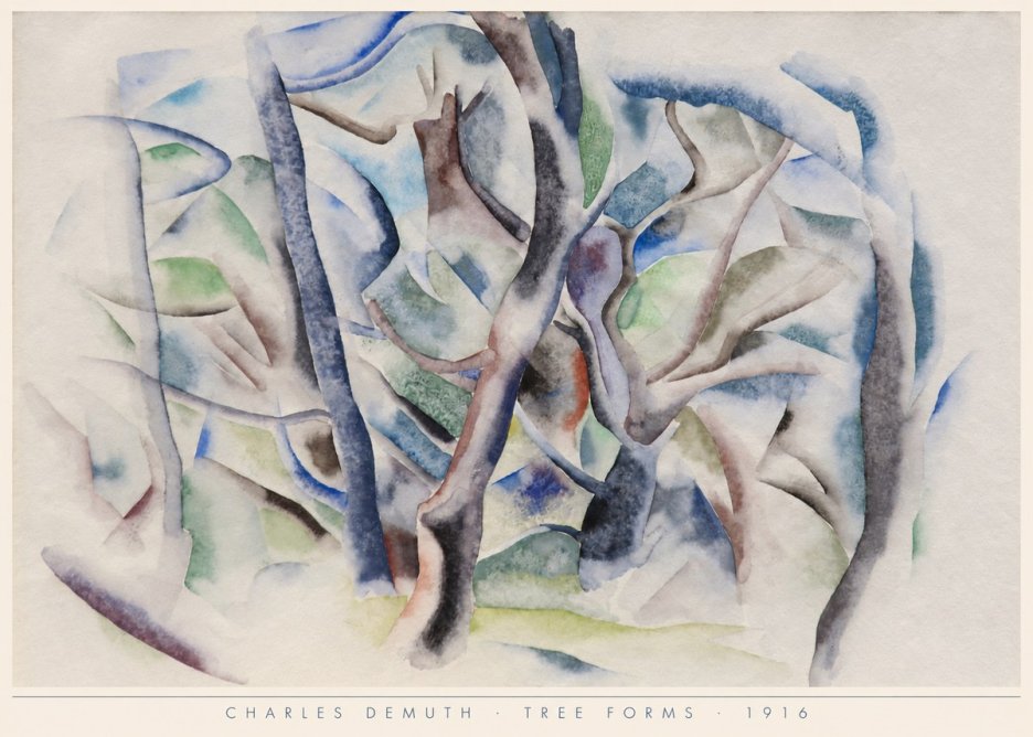 Charles Demuth Tree Forms No6 - Juliste