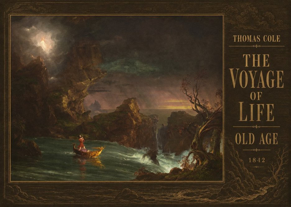 Thomas Cole The Voyage of Life: Old Age V No3 - Juliste