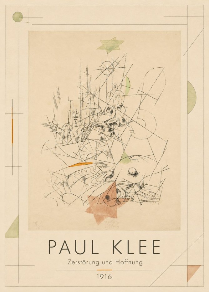 Paul Klee Zerstörung Und Hoffnung II No1 - Juliste