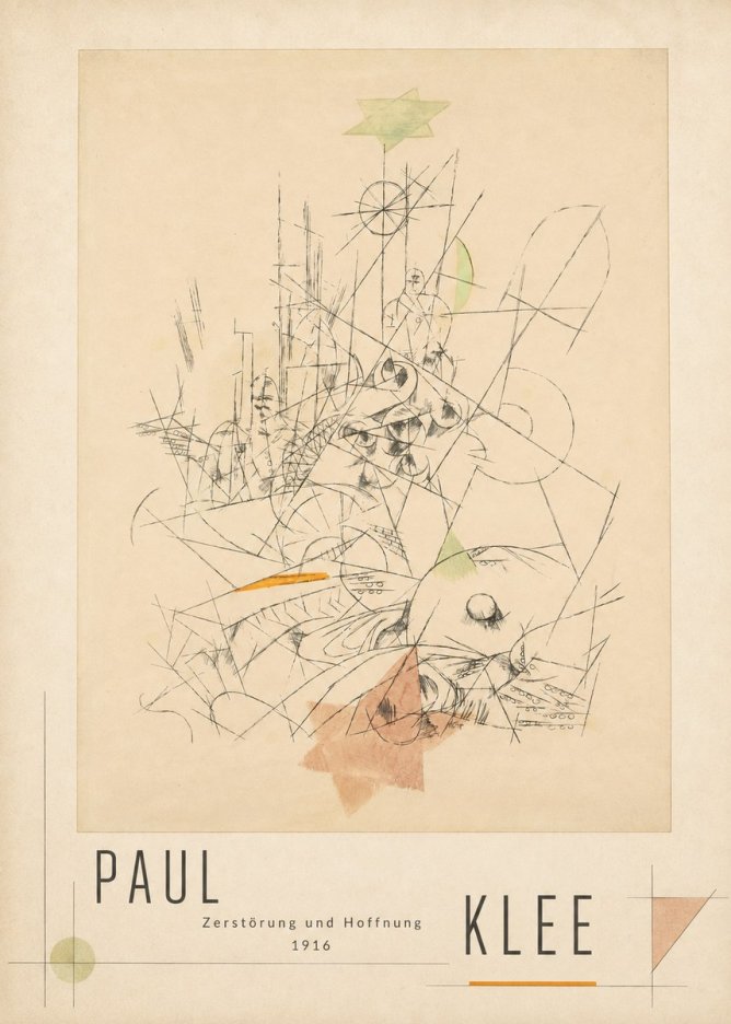 Paul Klee Zerstörung Und Hoffnung II No3 - Juliste