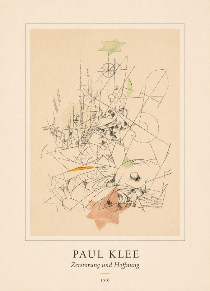 Paul Klee Zerstörung Und Hoffnung II No4 - Juliste