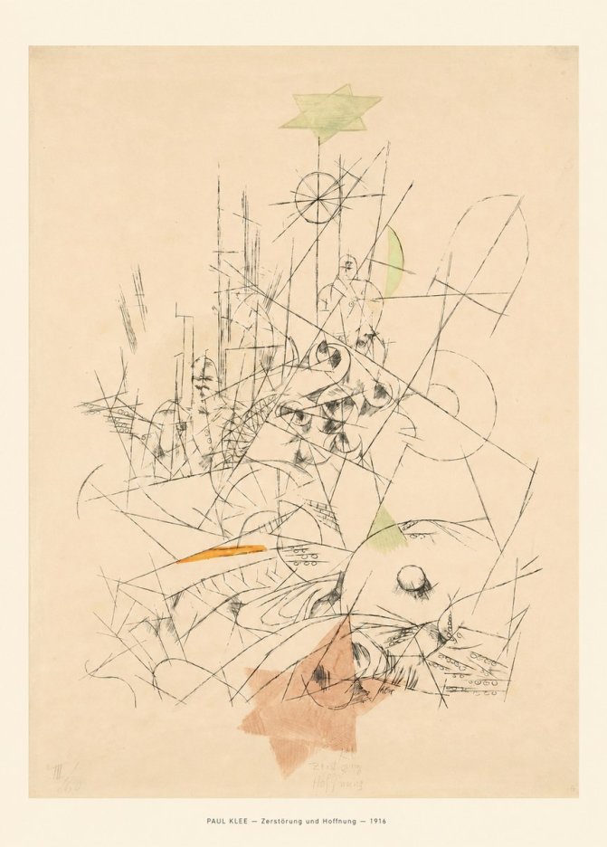 Paul Klee Zerstörung Und Hoffnung II No6 - Juliste