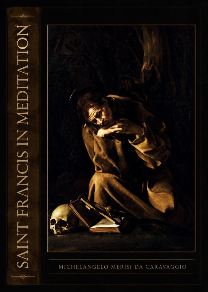 Michelangelo Merisi da Caravaggio Saint Francis in Meditation II No2 - Juliste