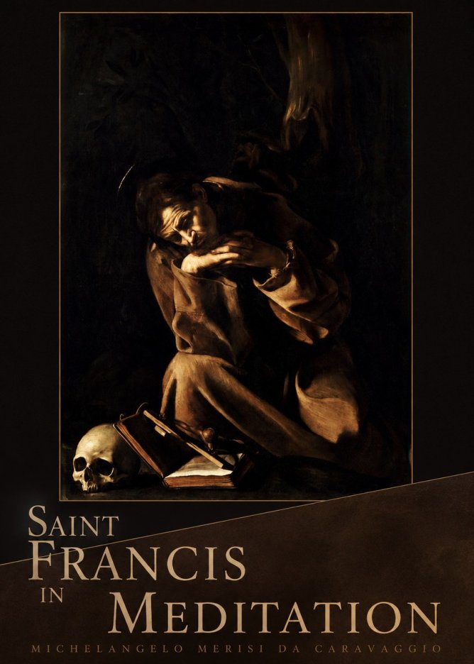Michelangelo Merisi da Caravaggio Saint Francis in Meditation II No5 - Juliste