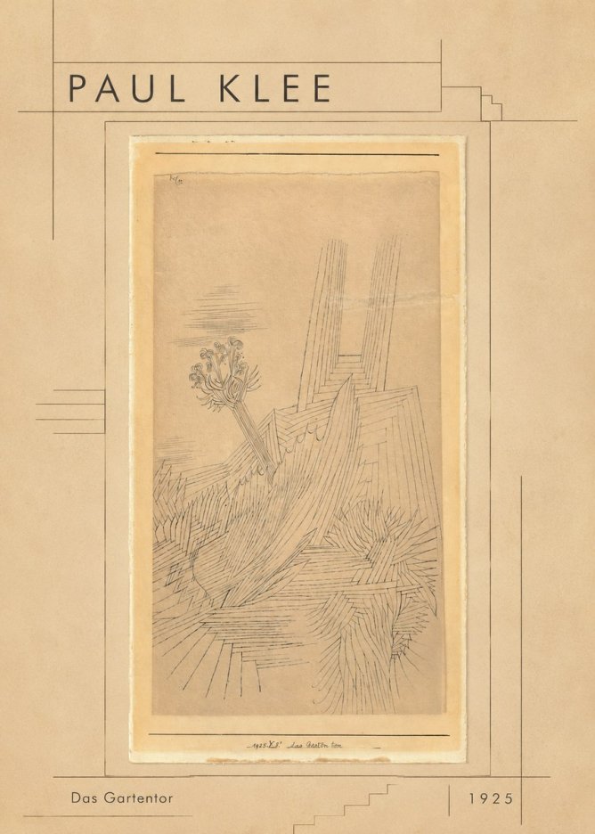 Paul Klee Das Gartentor I No1 - Juliste