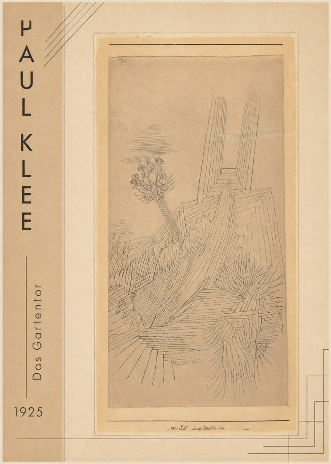 Paul Klee Das Gartentor I No2 - Juliste