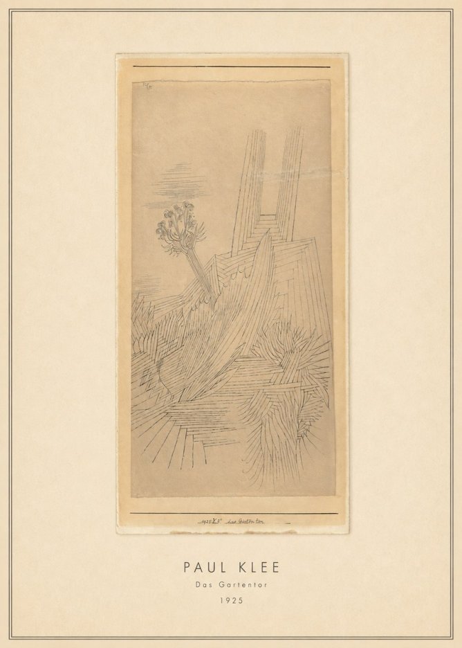 Paul Klee Das Gartentor I No3 - Juliste