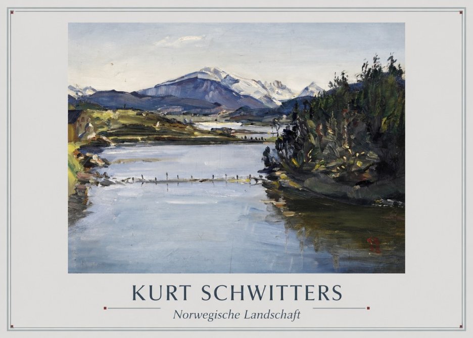 Kurt Schwitters Norwegische Landschaft No1 - Juliste