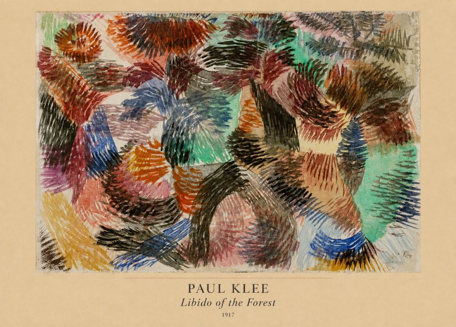 Paul Klee Libido of the Forest No4 - Juliste