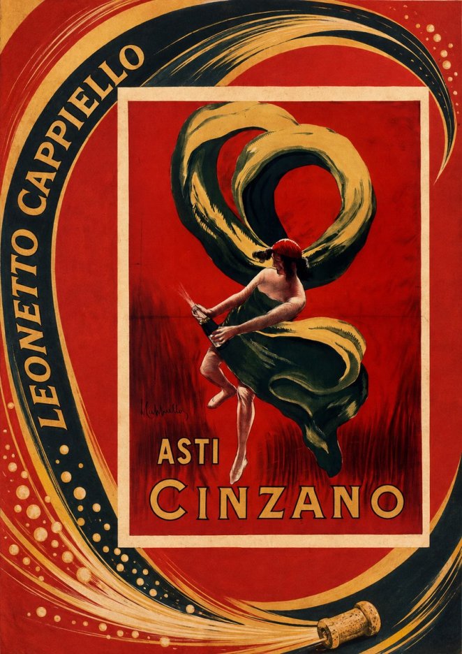 Leonetto Cappiello Asti Cinzano II No2 - Juliste