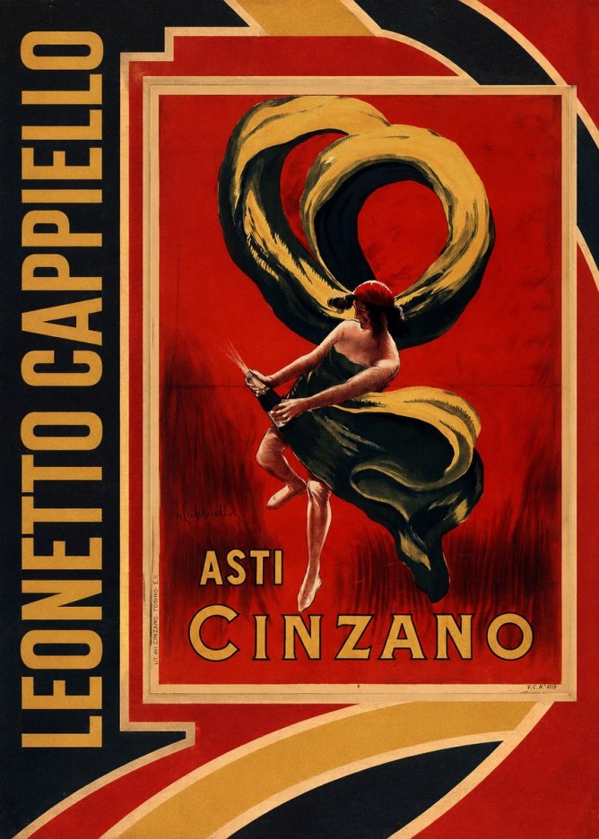 Leonetto Cappiello Asti Cinzano II No3 - Juliste