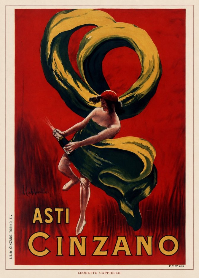 Leonetto Cappiello Asti Cinzano II No6 - Juliste