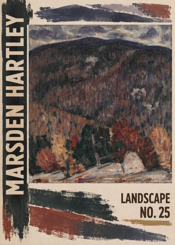 Marsden Hartley Landscape No. 25 No2 - Juliste