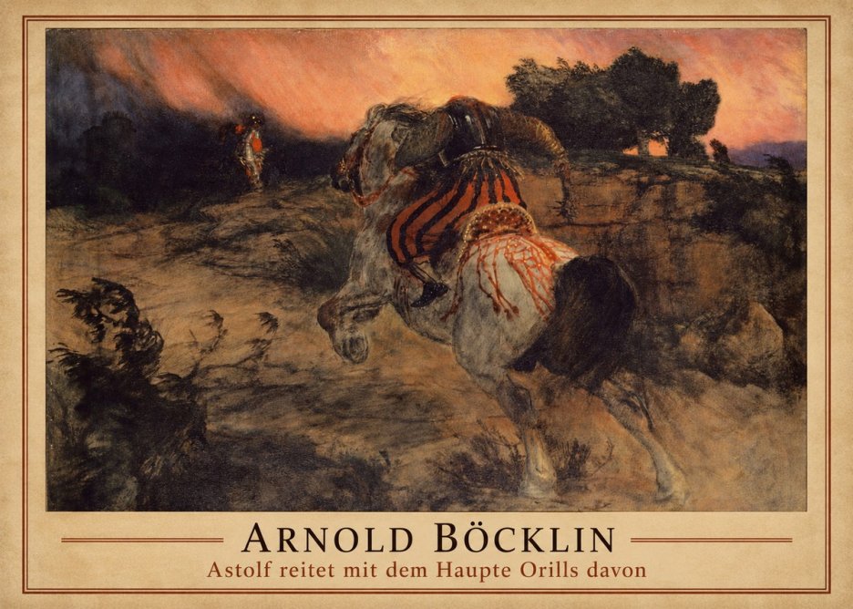 Arnold Böcklin Astolf Reitet Mit Dem Haupte Orills Davon No1 - Juliste