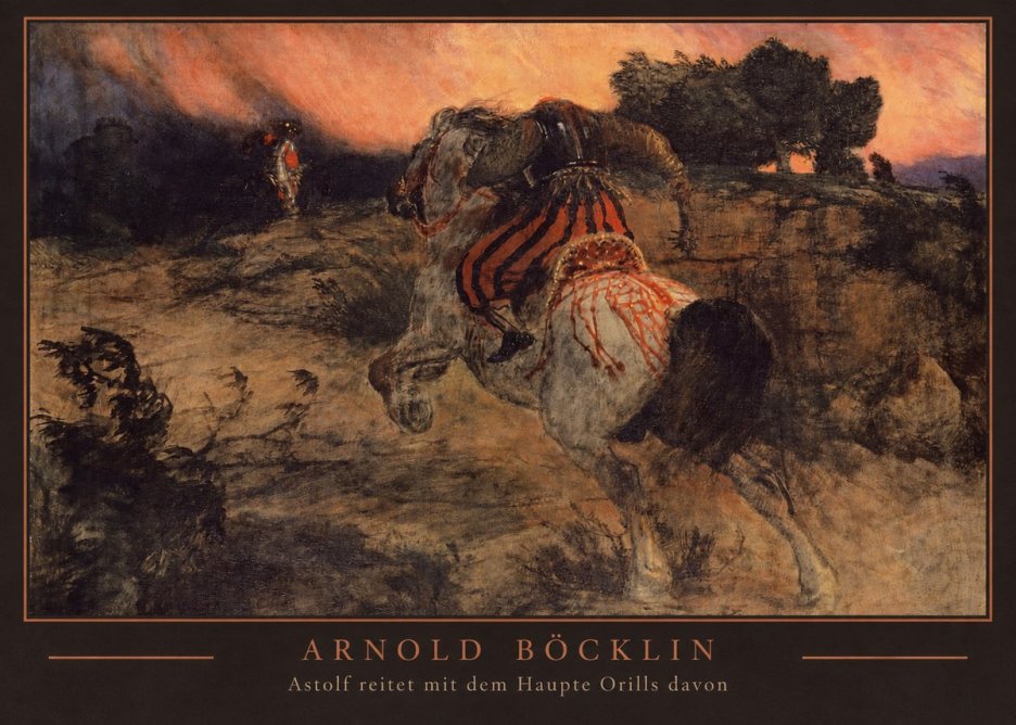 Arnold Böcklin Astolf Reitet Mit Dem Haupte Orills Davon No3 - Juliste