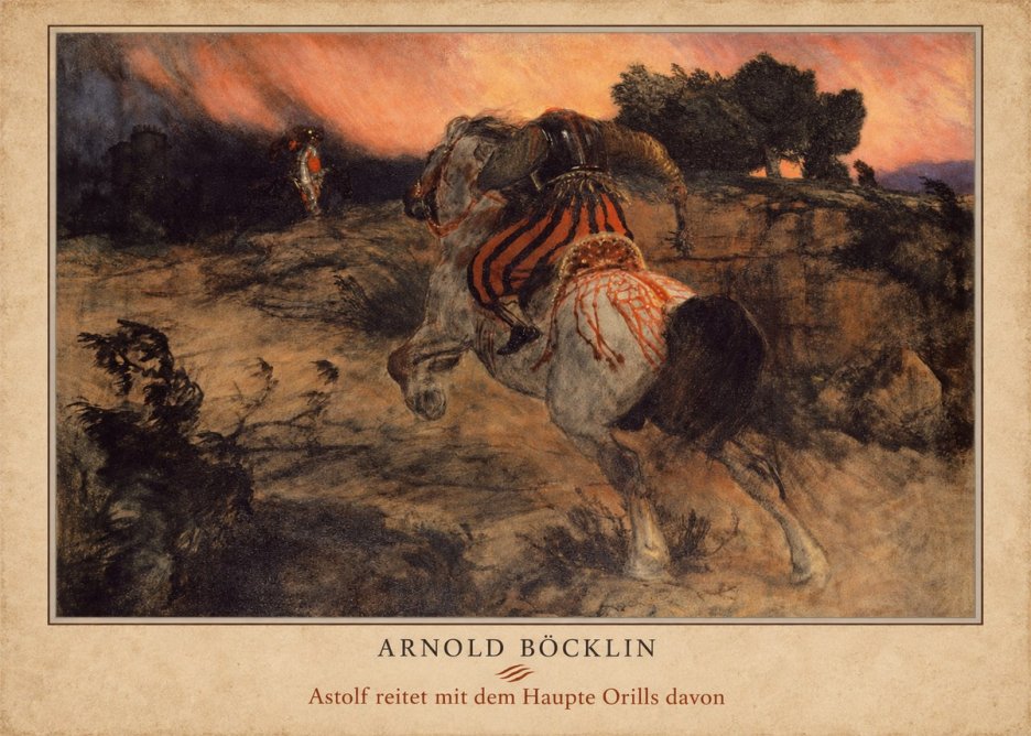 Arnold Böcklin Astolf Reitet Mit Dem Haupte Orills Davon No4 - Juliste