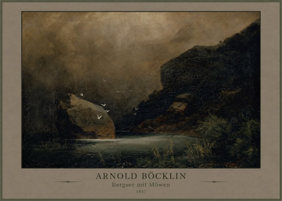 Arnold Böcklin Bergsee Mit Möwen No3 - Juliste