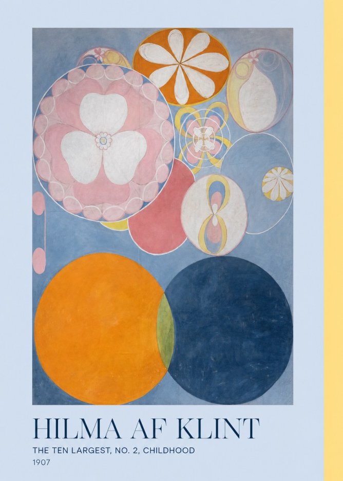 Hilma af Klint The Ten Largest, No. 2, Childhood No3 - Juliste