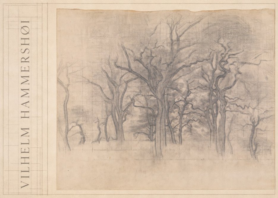Vilhelm Hammershøi Oak Trees No3 - Juliste