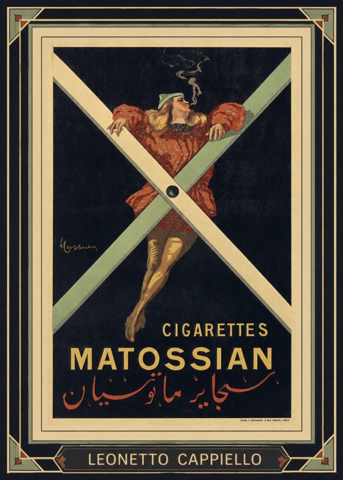 Leonetto Cappiello Cigarettes Matossian No1 - Juliste