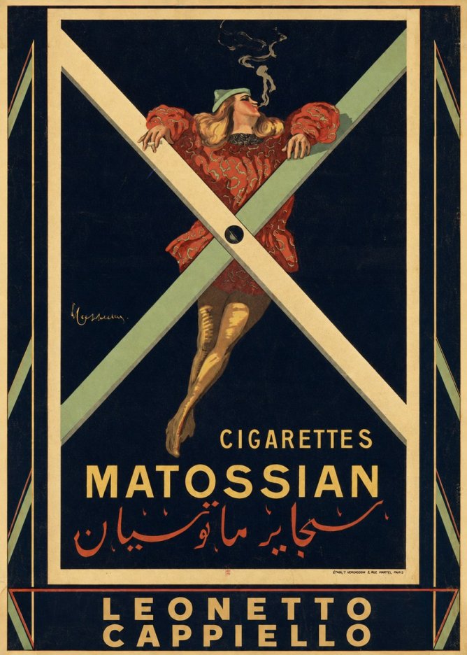 Leonetto Cappiello Cigarettes Matossian No5 - Juliste